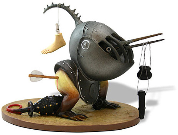 Helmeted Bird Monster By Bosch Statue figurine garden of earthly delight